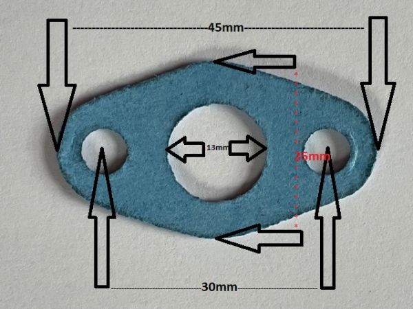 Turbolader Dichtung Ölzulaufleitung KKK K27 Turbolader