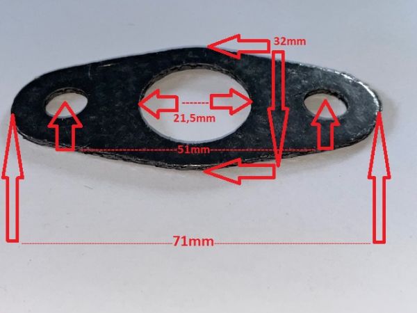 Turbolader Ölrücklaufdichtung KKK K27 und Garrett