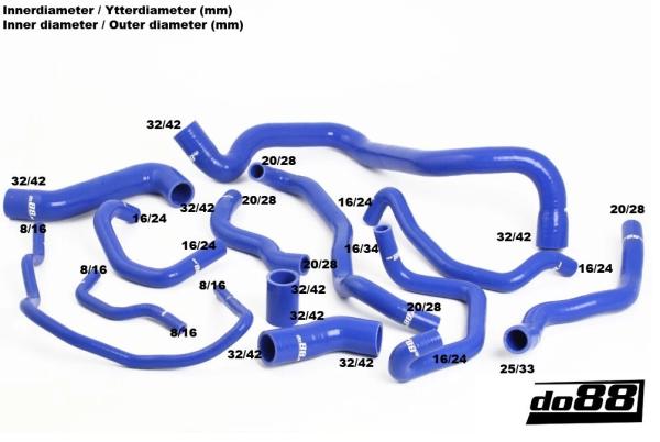 Silikon Wasserschlauchkit Audi S3 8L / TT 8N Cupra R 1.8 Turbo - do88