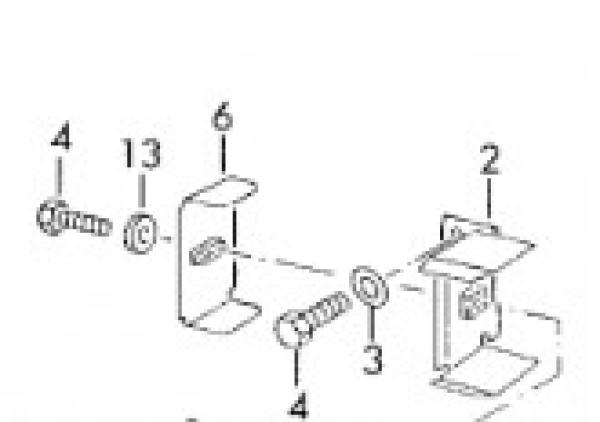 Stoßstangenmontagehaltersatz Audi S2 / Cabrio / Coupe / RS2