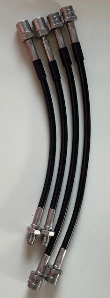 Stahlflex Bremsleitungskit Audi 200 20V mit Umbau auf HP2 Bremse Vorderachse Stahlflex Bremsleitungskit Audi 200 20V mit Umbau auf HP2 Bremse Vorderachse