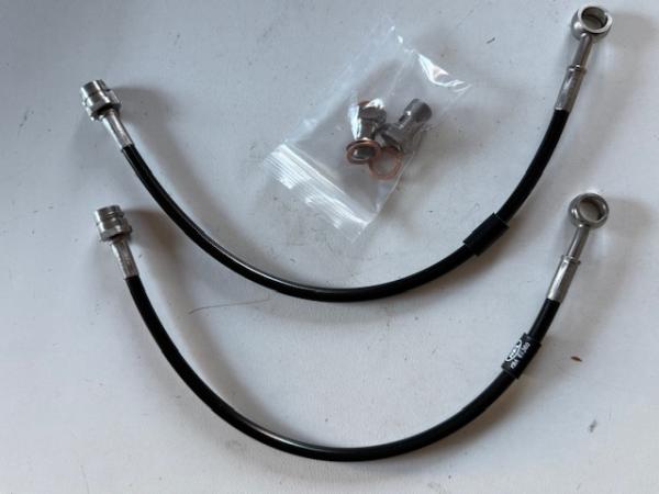Stahlflexbremsleitungssatz Vorderachse Audi RS6 4B Bremsanlage - schwarz