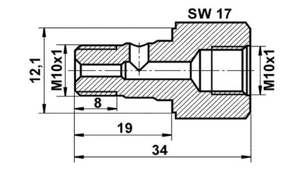 Gewindeadapter Hohlschraube - Bremssystem ATE - Audi / VW / Porsche