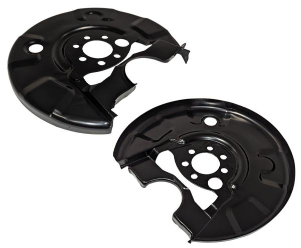2x Ankerbleche, Spritzschutz, Hinterachse, VW Golf 1/2/3, Umbau 256 mm-Bremse
