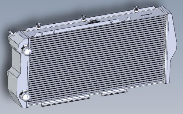 Performance Wasserkühler 70mm Audi 100/200 Typ 44