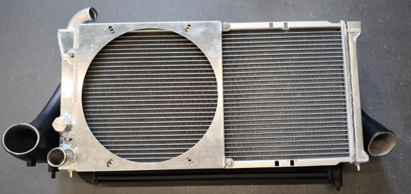 Lüfterzarge für SPAL Lüfter und Performance Wasserkühler VW Golf 2 G60 - Pogo Performance