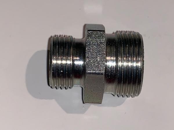 Gewindereduzierverbinder M22x1,5 auf M18x1,5mm Stahl Gewindereduzierverbinder M22x1,5 auf M18x1,5mm Stahl
