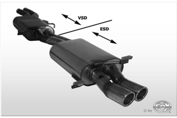 Edelstahlendschalldämpfer Audi S4/S6 C4 20VT & V8 Edelstahlendschalldämpfer Audi S4/S6 C4 20VT & V8