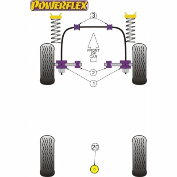 Powerflex PU Stabilisatorlager zum Fahrgestell VA 28mm Audi V8 D11 Powerflex PU Stabilisatorlager zum Fahrgestell VA 28mm Audi V8 D11