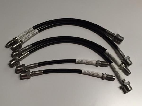 Stahlflex Bremsleitungen, 6-teiliger Kit, Audi S2 Coupe und Coupe Quattro Stahlflex Bremsleitungen, 6-teiliger Kit, Audi S2 Coupe und Coupe Quattro