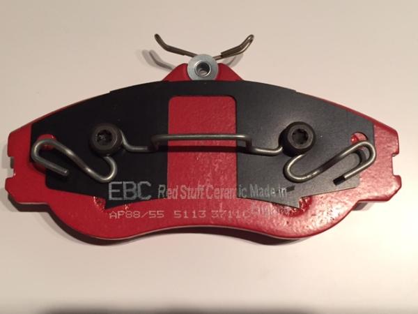 Lspeed-Racing - Sportbremsbeläge EBC Red Stuff für Girling 60 Bremse Audi VA