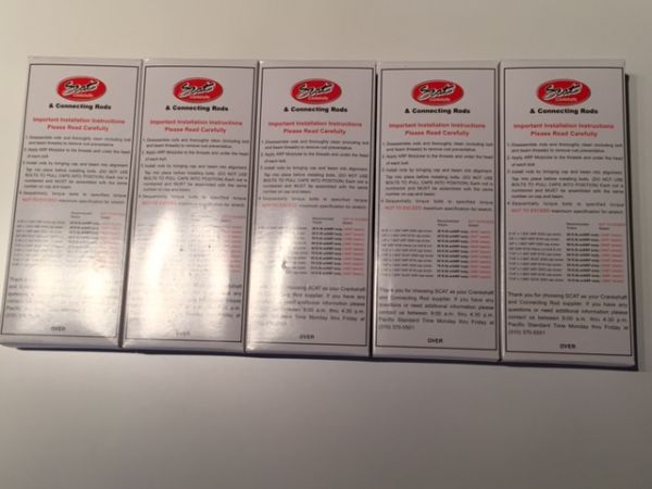 Pleuelsatz 5 Zylinder 20V Turbo SCAT 144x20