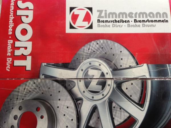 Bremsscheibensatz Audi RS2 Hinterachse gelocht, Zimmermann 299x24