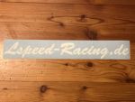 Lspeed-Racing.de Aufkleber 50,5cm weiß